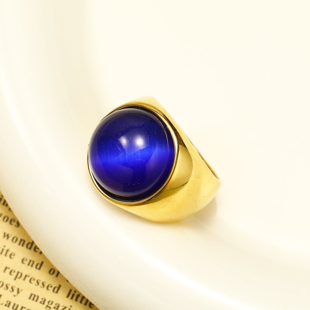 Large Cat's Eye Gemstone Ring – Liora