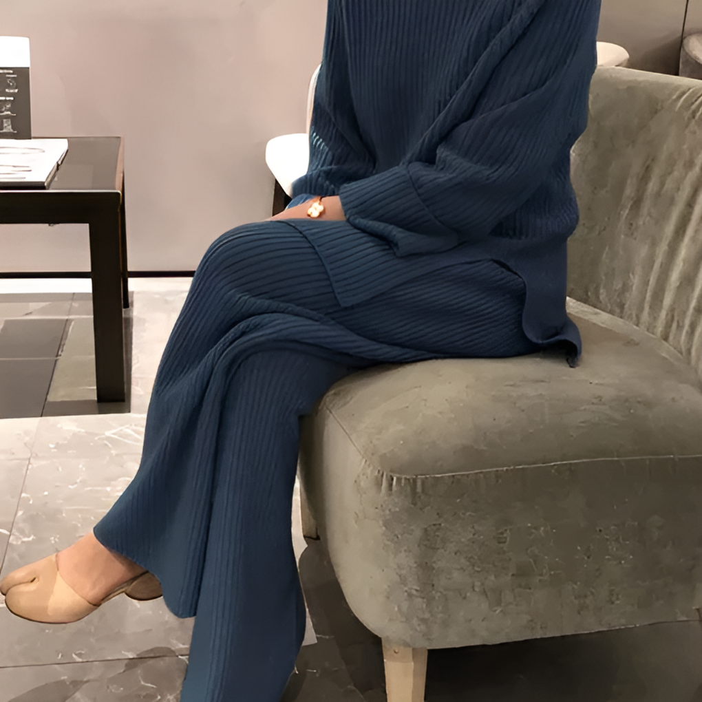 Knit Sweater & Trousers Set