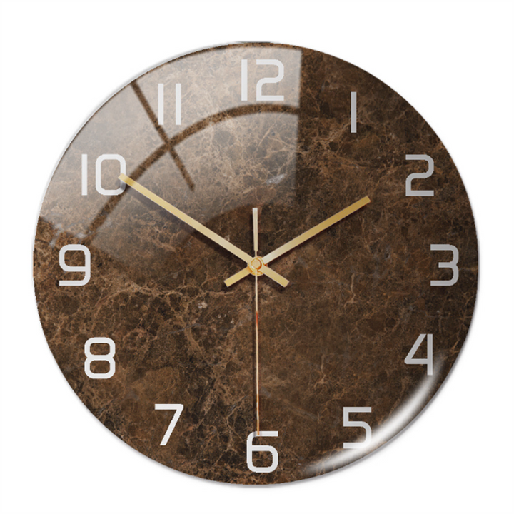 Elegant Marble-Effect Wall Clock – MarbleTime