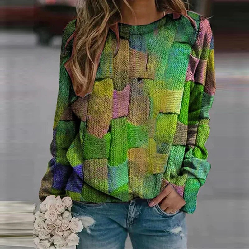 Colourful Autumn Sweater for Women – Ella