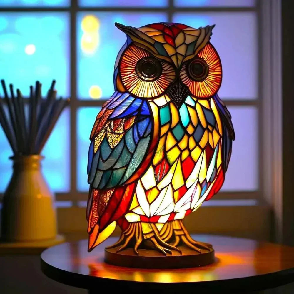 Coloured Glass Animal Lamps – Artistic Table Decoration