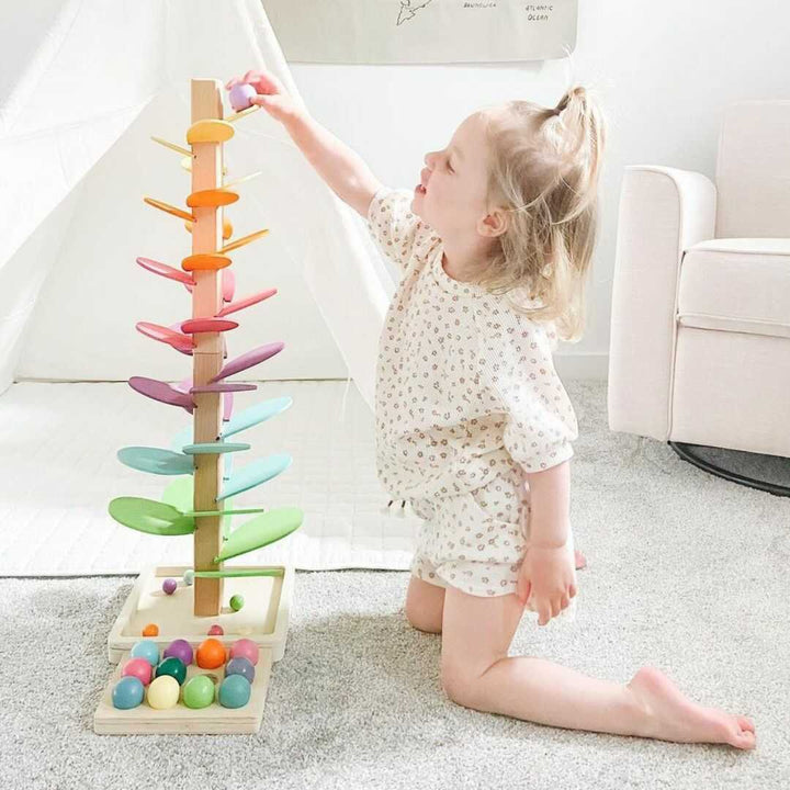 Rainbow Tree Wooden Toy – Educational and Natural Fun