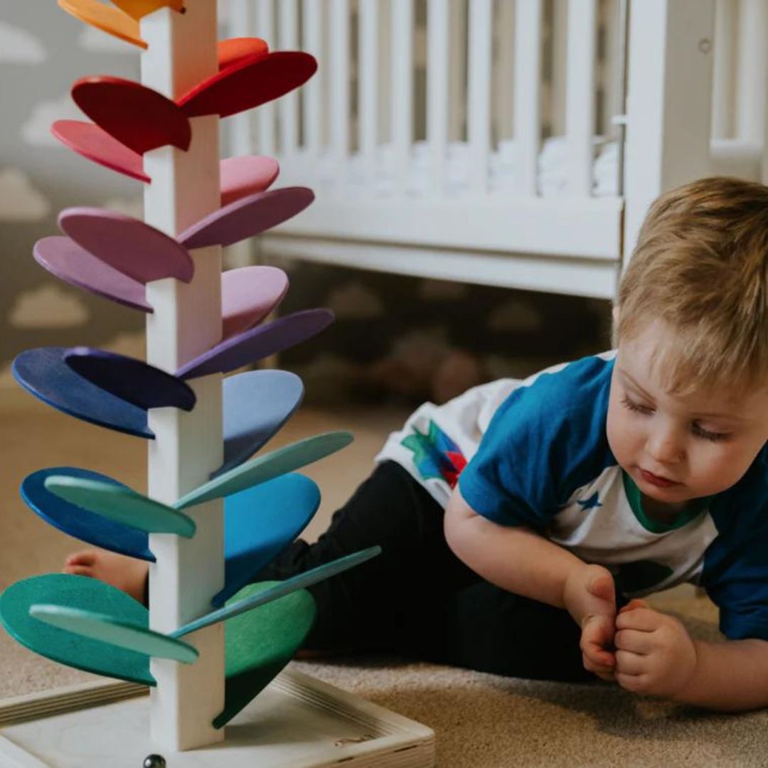 Rainbow Tree Wooden Toy – Educational and Natural Fun