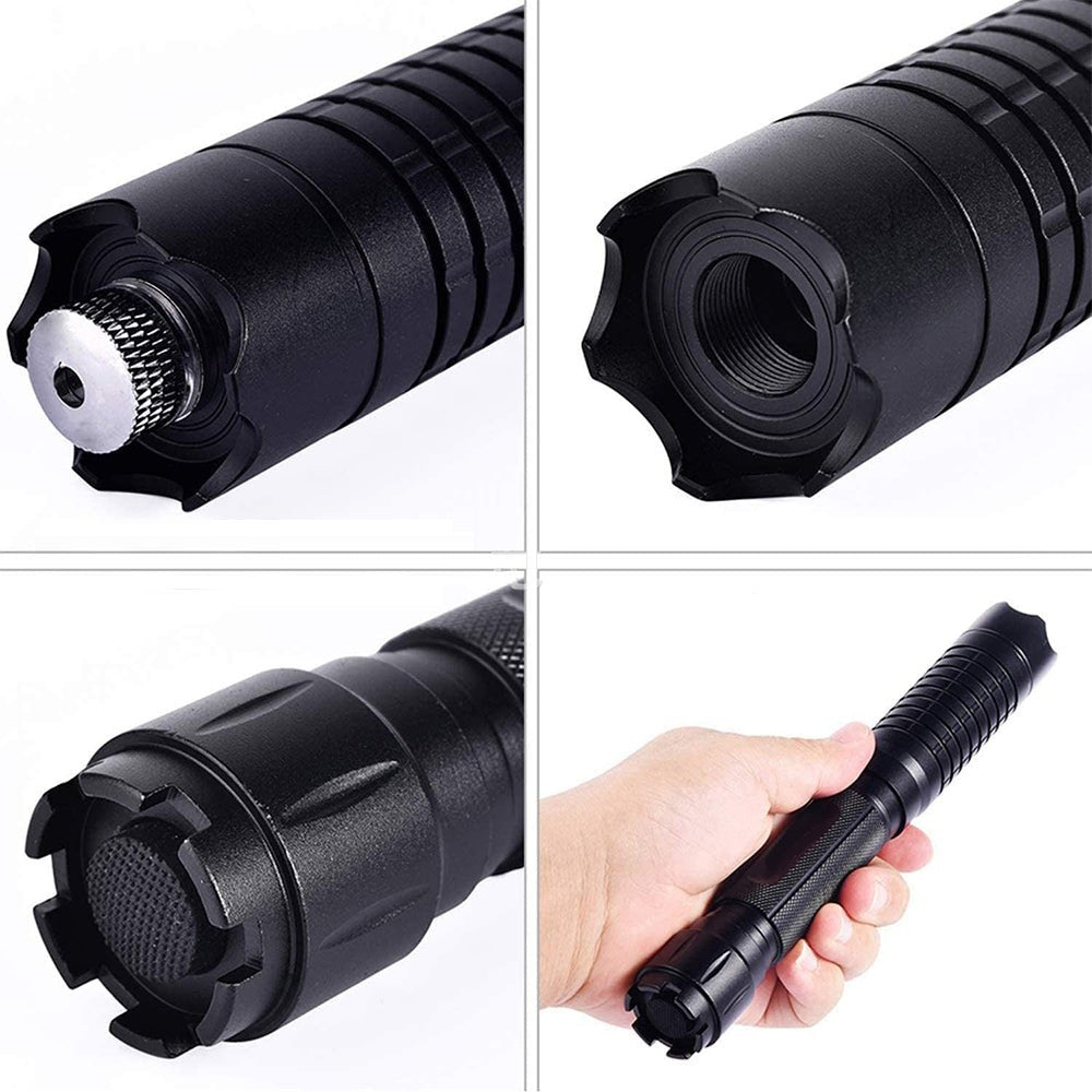Blue Beam Laser Torch | High-Intensity 450nm Optical Output | Tactical Range Over 5000m | Aluminium Torch with Adjustable Focus | Fire-Starting Capable Torch