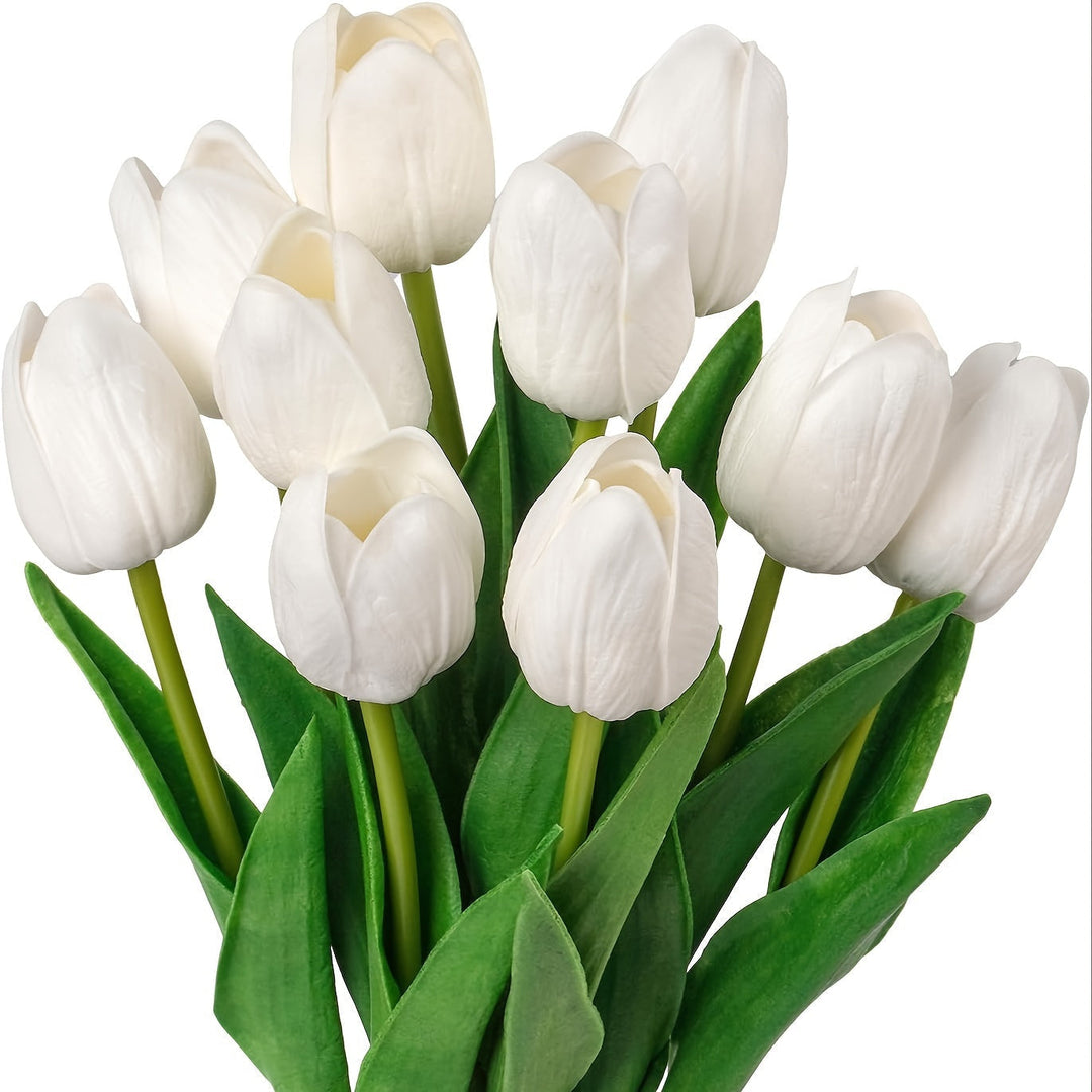 Set of 10 Realistic Tulips – Perfect for Weddings and Interior Decoration