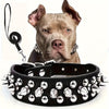 Adjustable Studded Dog Collar - Strong and Secure for Large Dogs