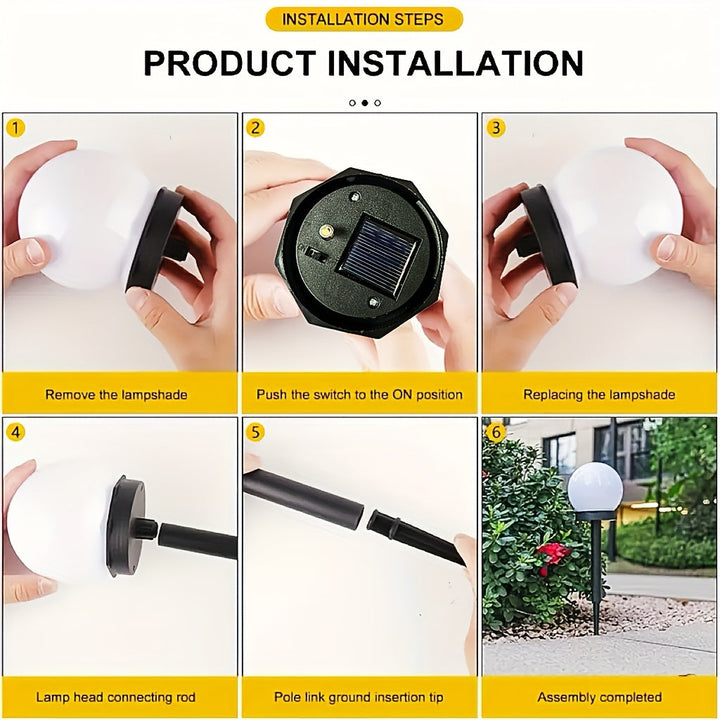 Solar LED Garden Lights – Spherical Lighting for Paths and Gardens