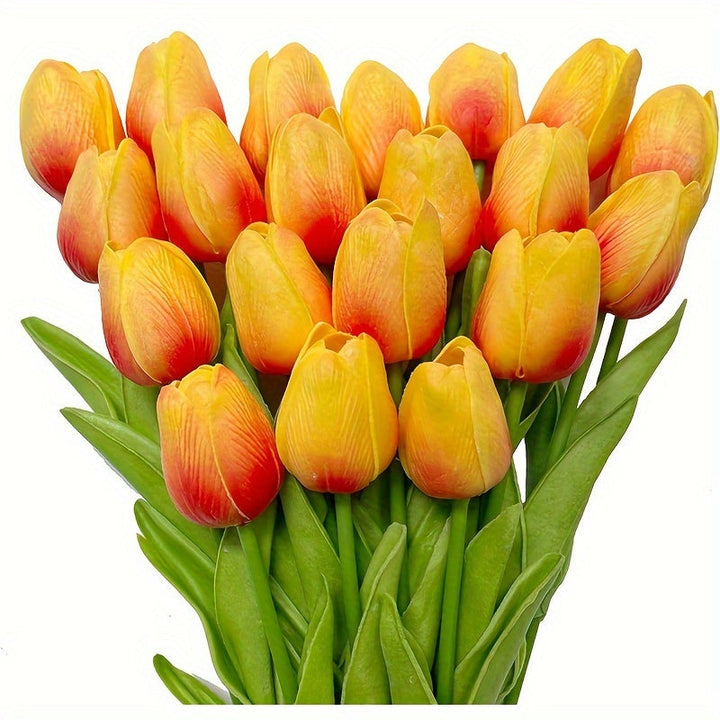 Set mit 15 Realistischen Kunsttulpen – Perfekt für Hochzeiten, Feste und Wohndekoration