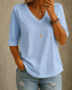 Classic V-Neck Short-Sleeved T-Shirt