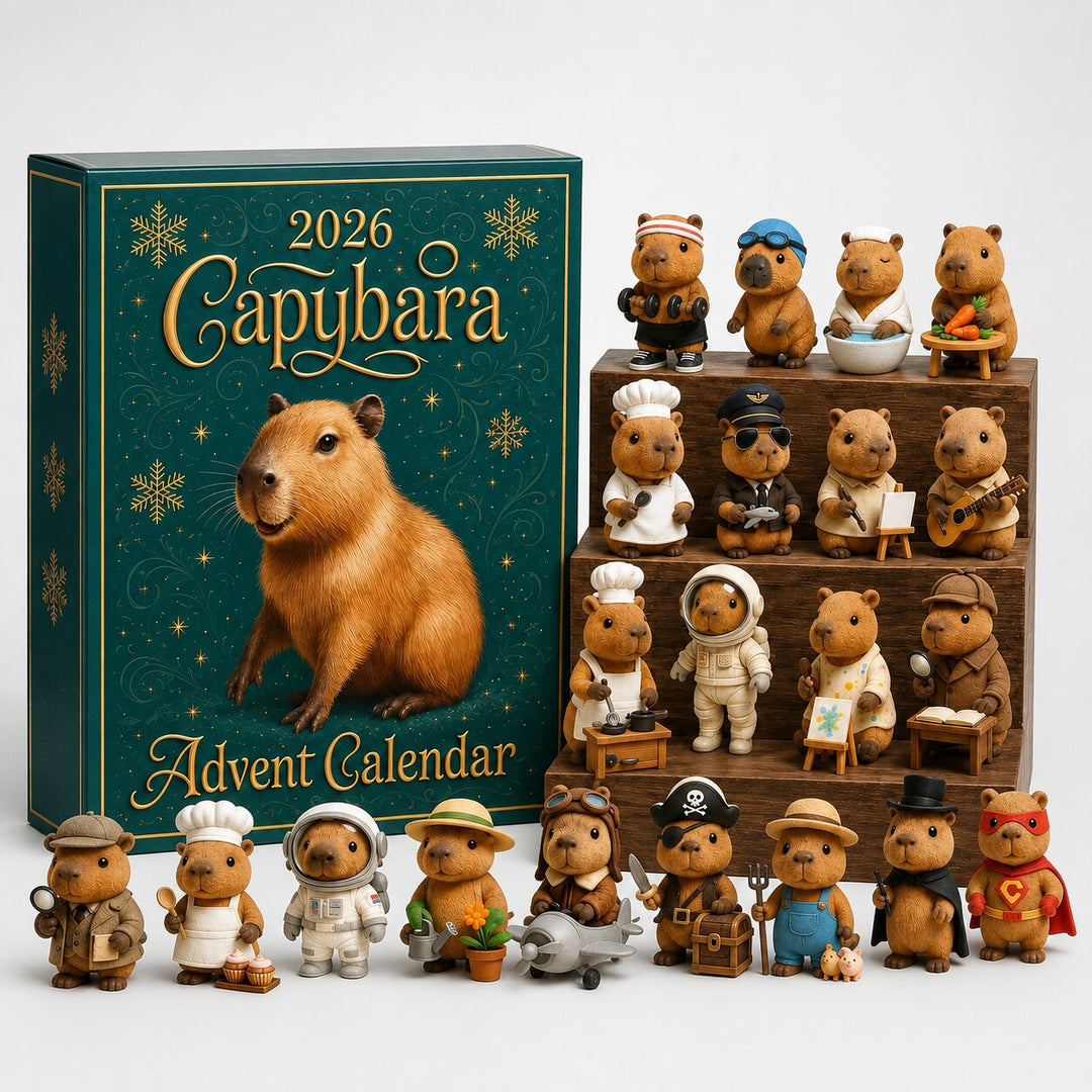 2026 Advent Calendar with 24 Surprise Capybara Figures