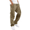 Men's Multi-Pocket Trousers with Adjustable Waist