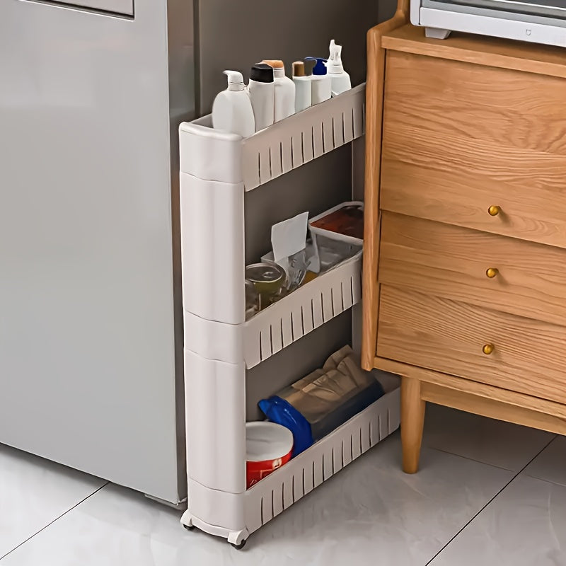 Small Storage Trolley – Practical and Mobile for Kitchen and Bathroom