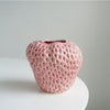 Strawberry-Shaped Ceramic Decorative Vase for Flowers and Tabletop Decor