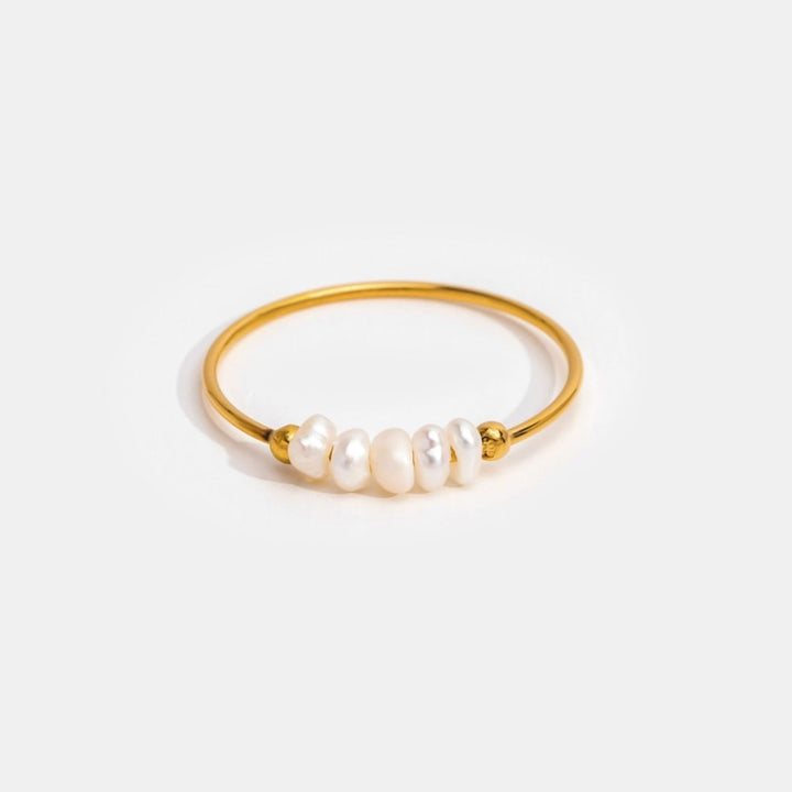 Refined freshwater pearl ring