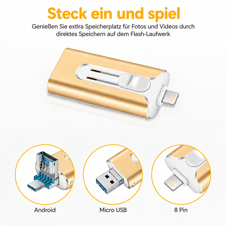 4-in-1 Memory Stick - Extra Storage for Your Smartphone