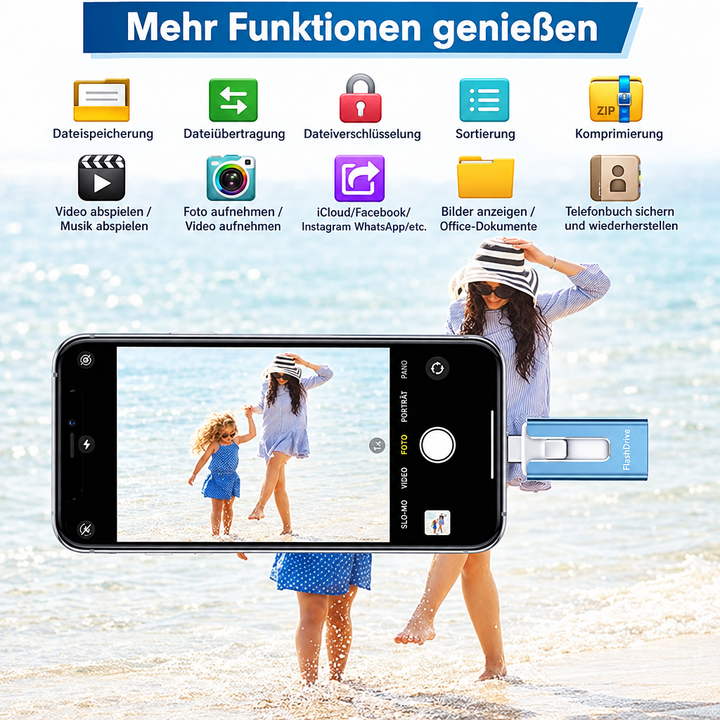 4-in-1 Memory Stick - Extra Storage for Your Smartphone