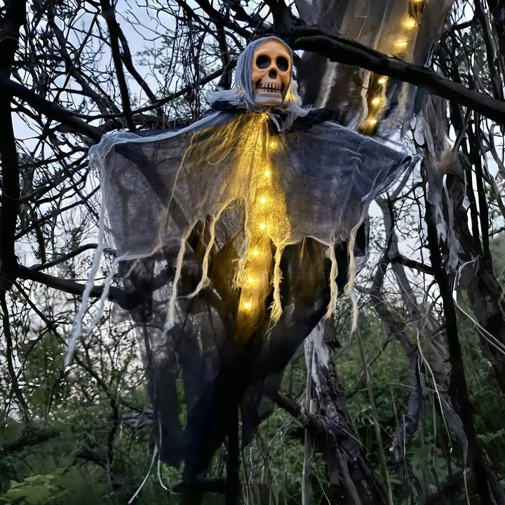 Halloween Decorations Horror Hanging Ghost Skull Skeleton Prop Perfect For Home Outdoor Yard Party Supplies Festival Decorations — image 2