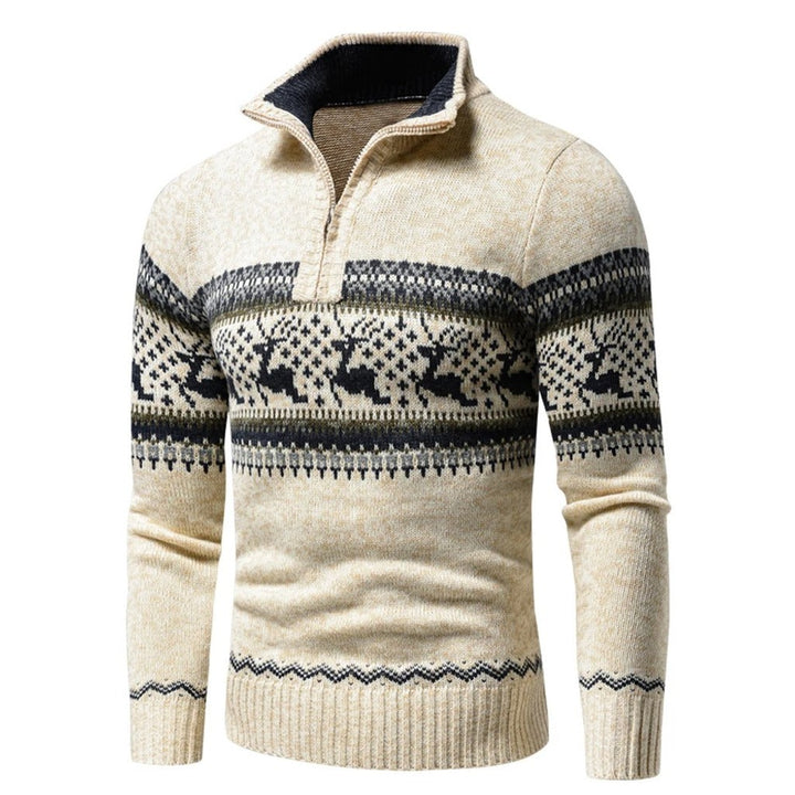Alexander | Classic Patterned Festive Winter Sweater — image 5