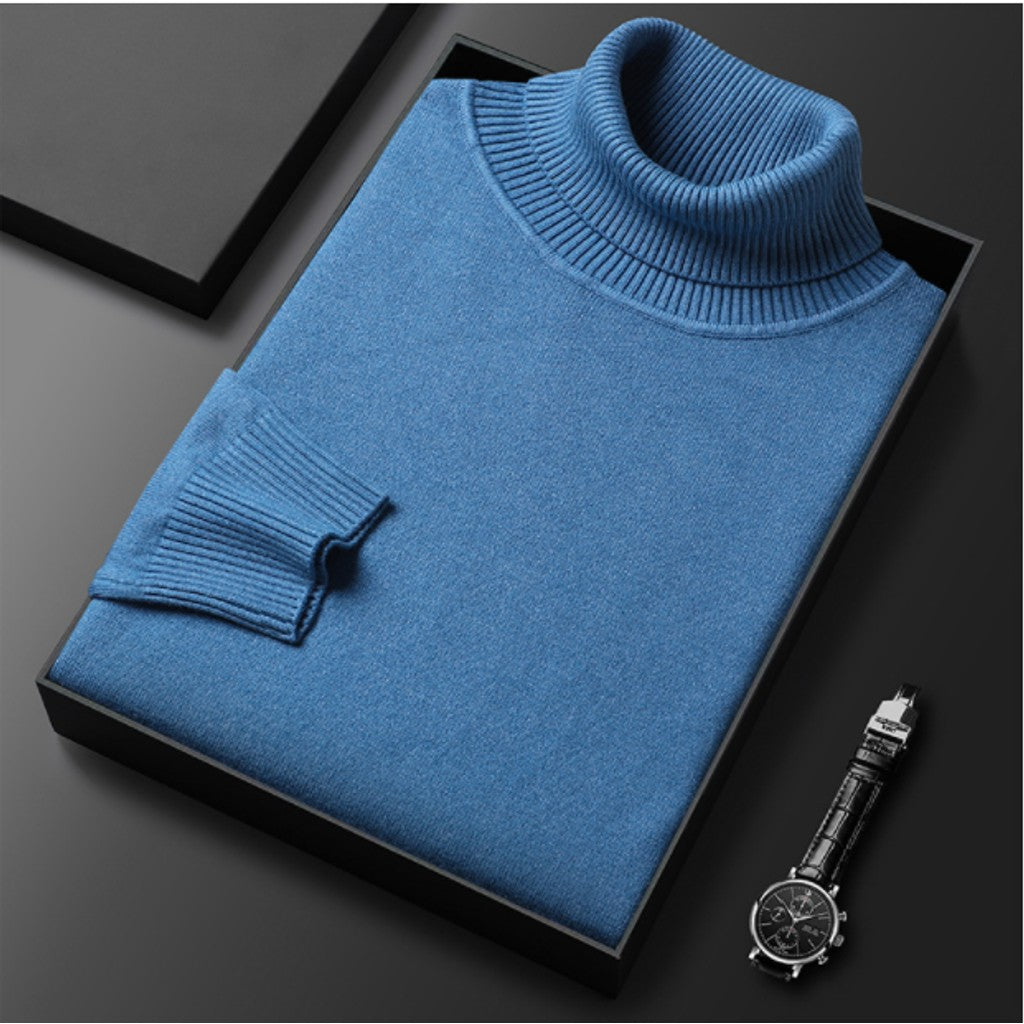 Alexander | Cashmere Cotton Ribbed Turtleneck Sweater — image 11