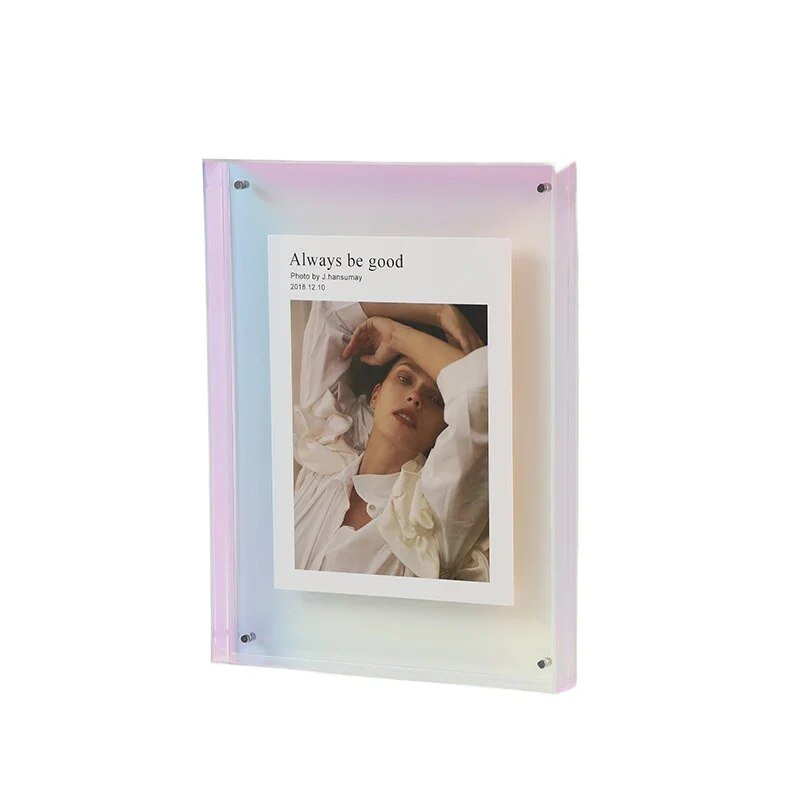 Vibrant Acrylic Display Frame – Contemporary Coloured Photo Holder