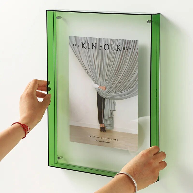 Vibrant Acrylic Display Frame – Contemporary Coloured Photo Holder