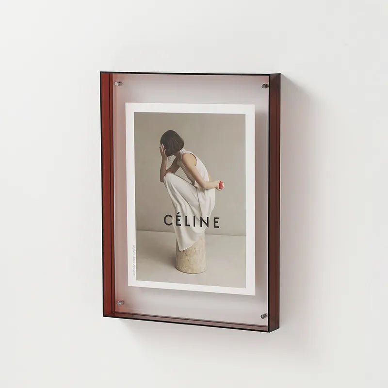 Vibrant Acrylic Display Frame – Contemporary Coloured Photo Holder
