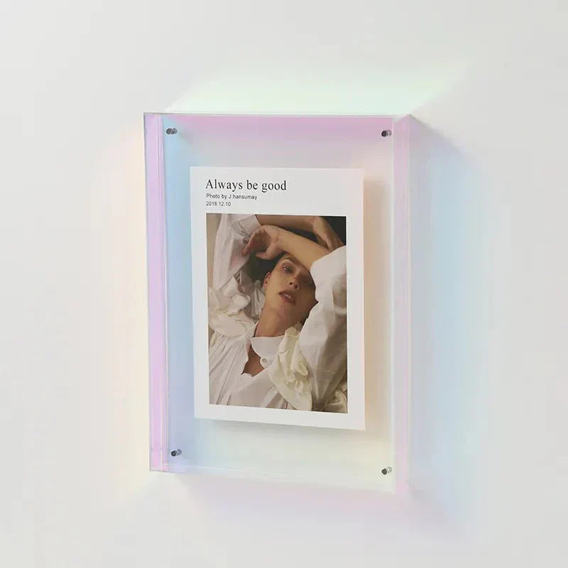 Vibrant Acrylic Display Frame – Contemporary Coloured Photo Holder
