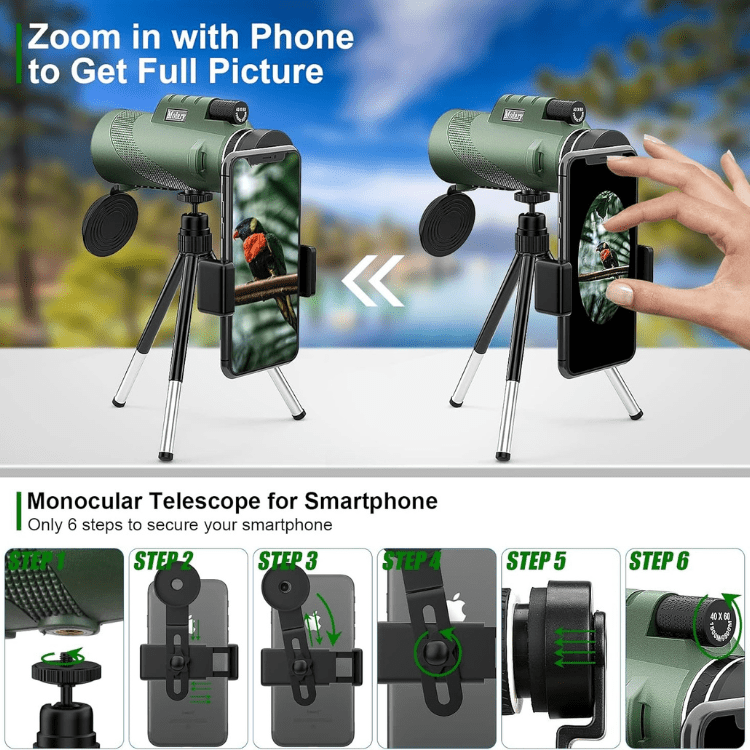 Compact 8x Ultra-Zoom Monocular
