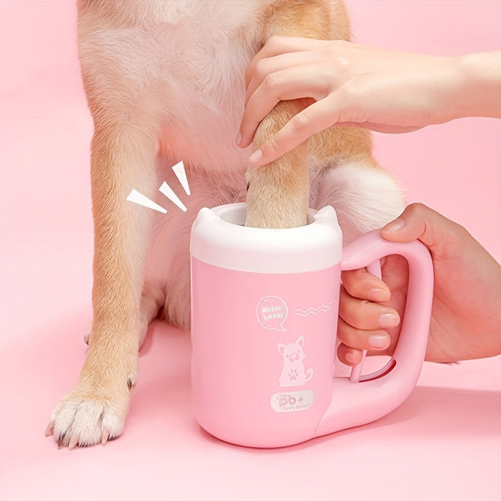 Silicone Pet Paw Cleaning Cup – Portable Soft Brush for Washing Paws