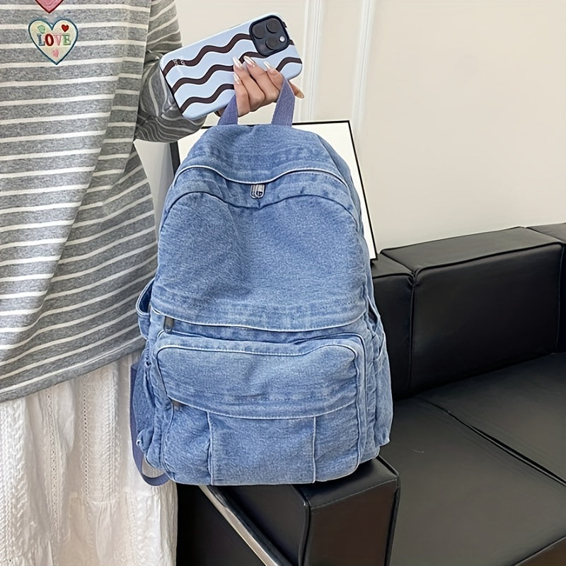 Lässiger Denim-Rucksack – Trendige und Vielseitige Reisetasche für Männer und Frauen