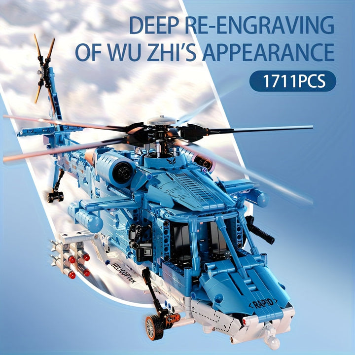 Detailed Helicopter Building Set – Technical and Realistic