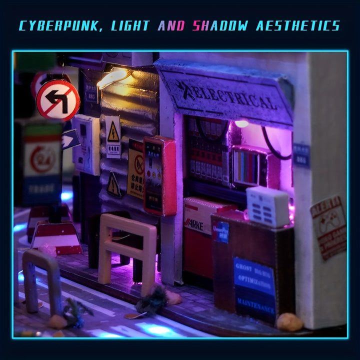 DIY Cyberpunk Cabinet Kit – 3D Model for Home Decoration with Lighting