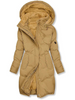 Women's long hooded coat with full lining