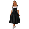 Women's Midi Dirndl with Lace-Up Bodice