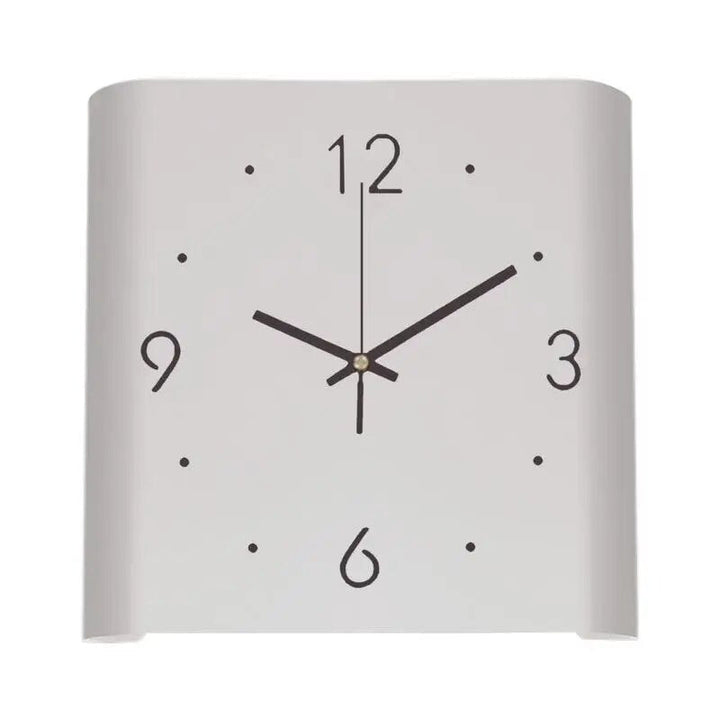 Quadratische Doppelseitige Wanduhr | Minimalistisches, beleuchtetes Design