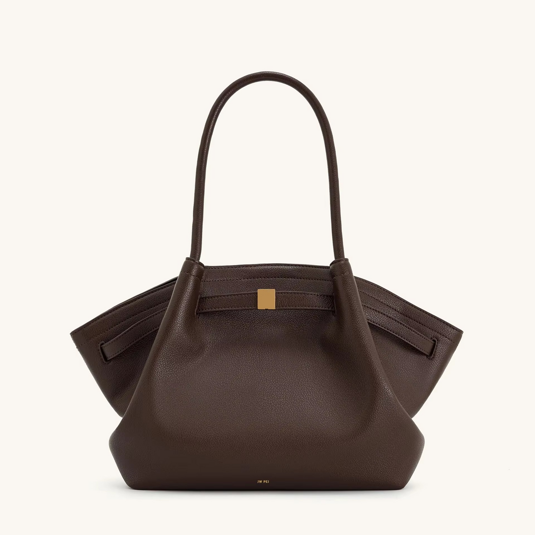 Hana Schultertasche aus Wildlederimitat mit Optik und großem Fassungsvermögen