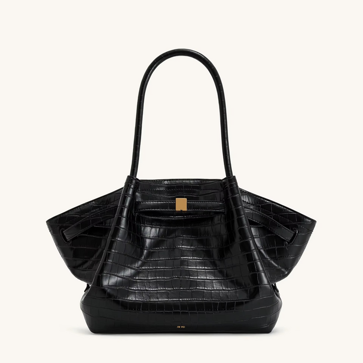 Hana Schultertasche aus Wildlederimitat mit Optik und großem Fassungsvermögen