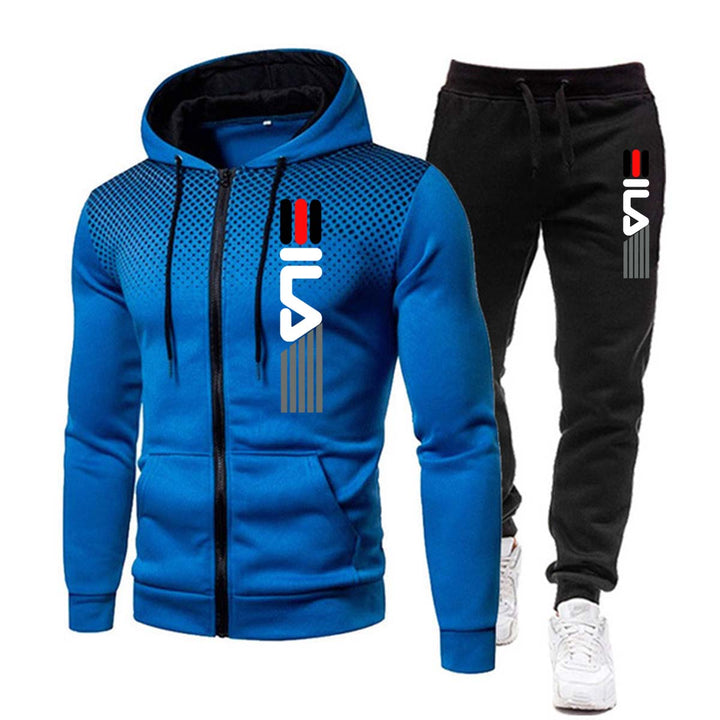 Steph Comfortable Men’s Tracksuit with Letter Print – Style and Function Combined