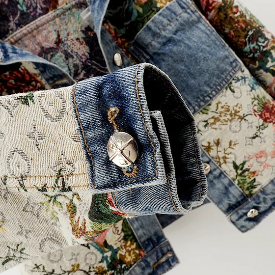 Women’s Floral Denim Jacket