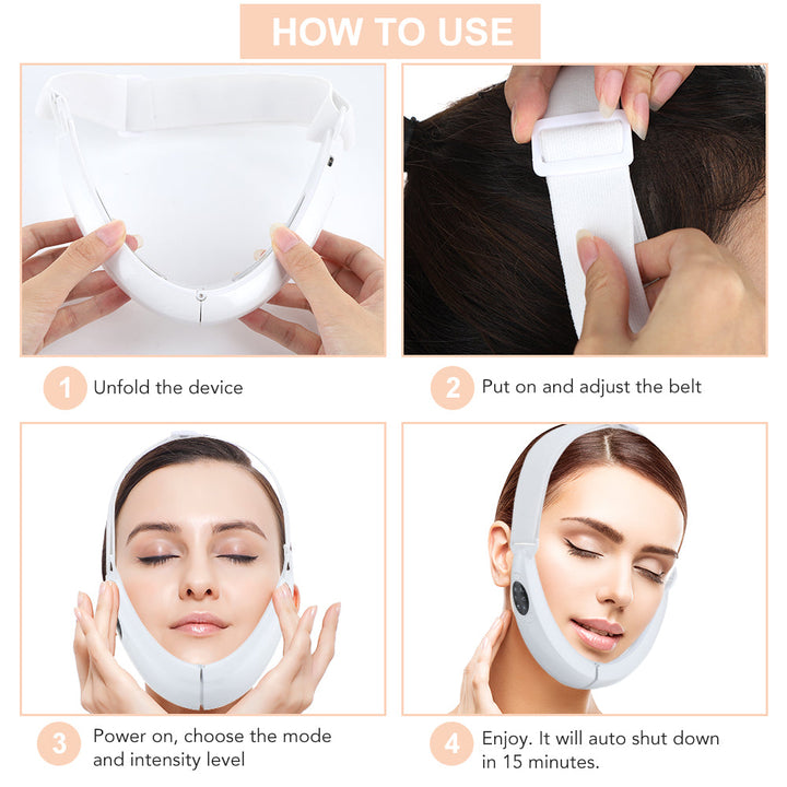 EMS Facial Slimmer with LED Therapy - Face Slimming and Double Chin Removal