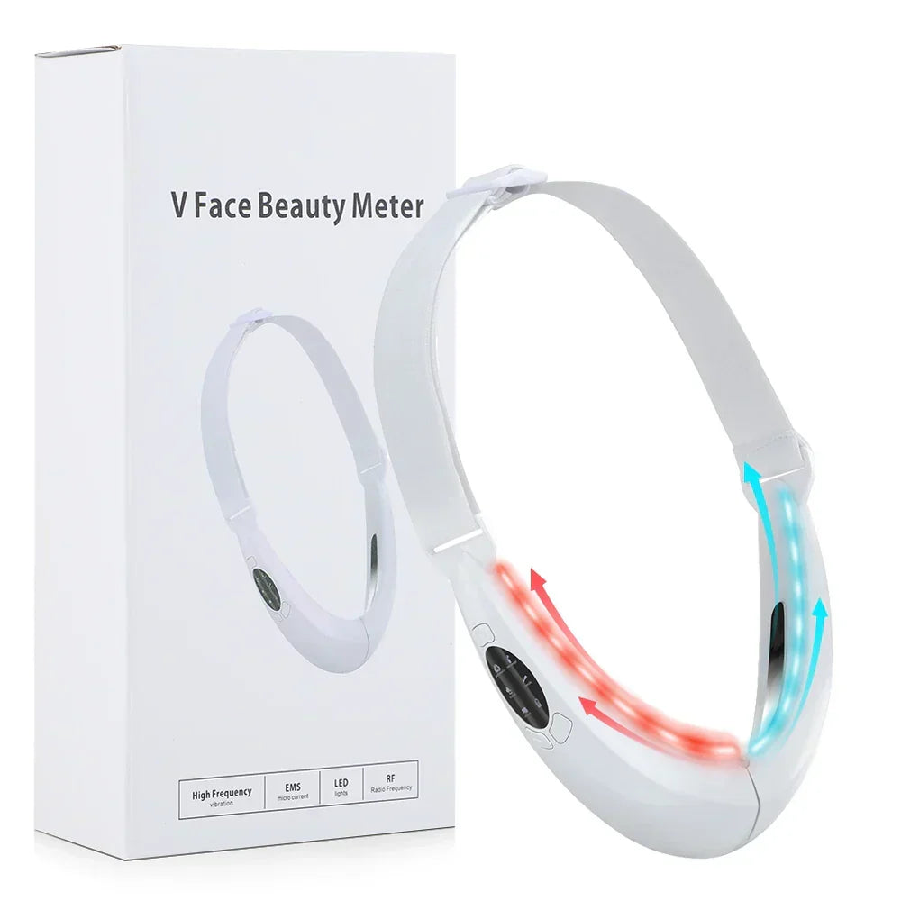 EMS Facial Slimmer with LED Therapy - Face Slimming and Double Chin Removal
