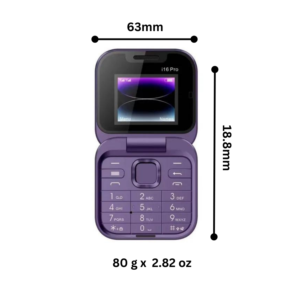 Small Foldable Cell Phone with Dual SIM