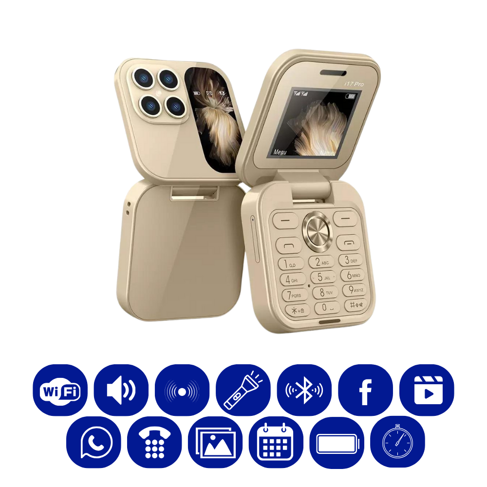 Small Foldable Cell Phone with Dual SIM