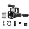 8K Camcorder – 64MP Photos Wifi Connect Full Creator Kit