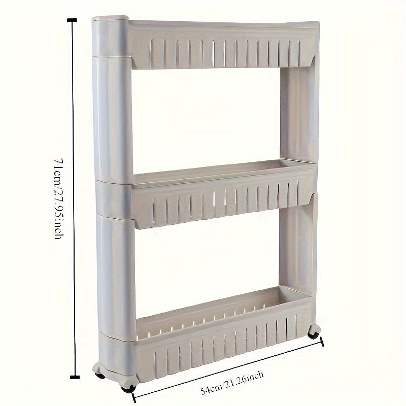Small Storage Trolley – Practical and Mobile for Kitchen and Bathroom