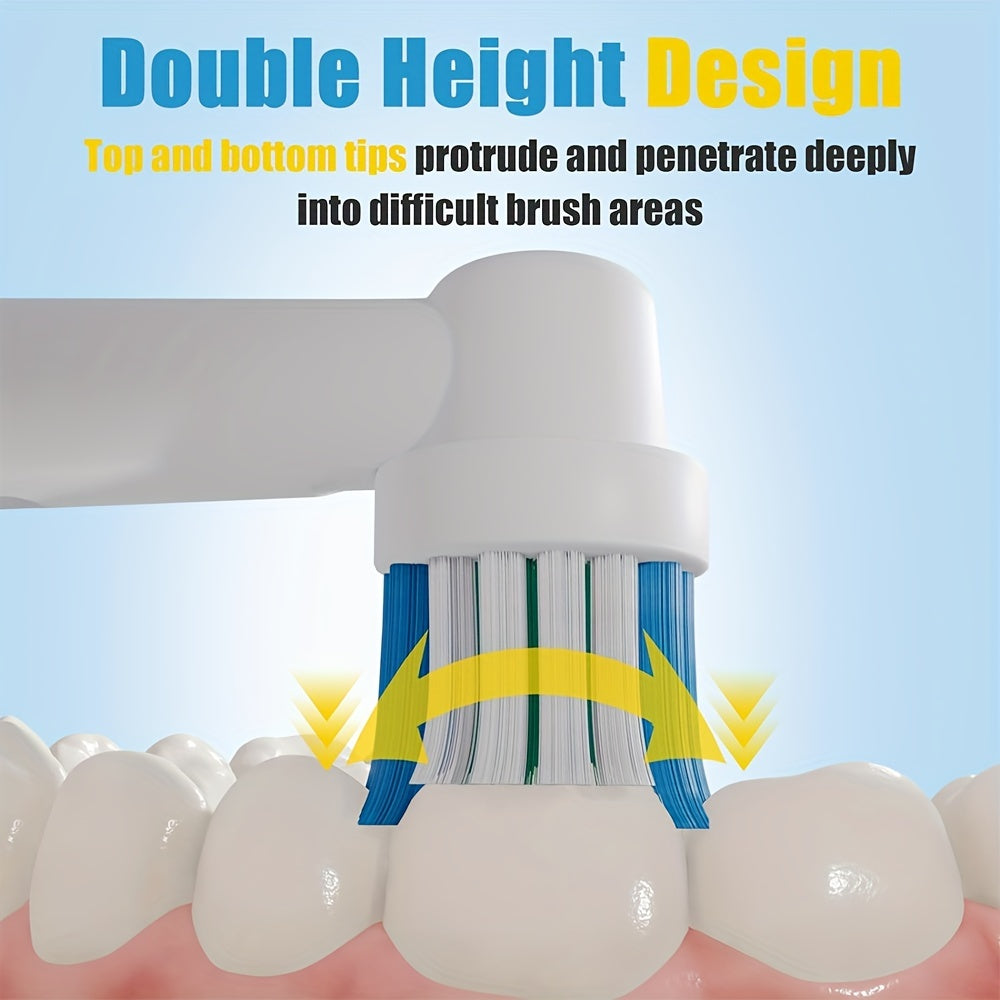 16 Replacement Brush Heads – Compatible with Oral-B Models and Offer a Thorough Clean