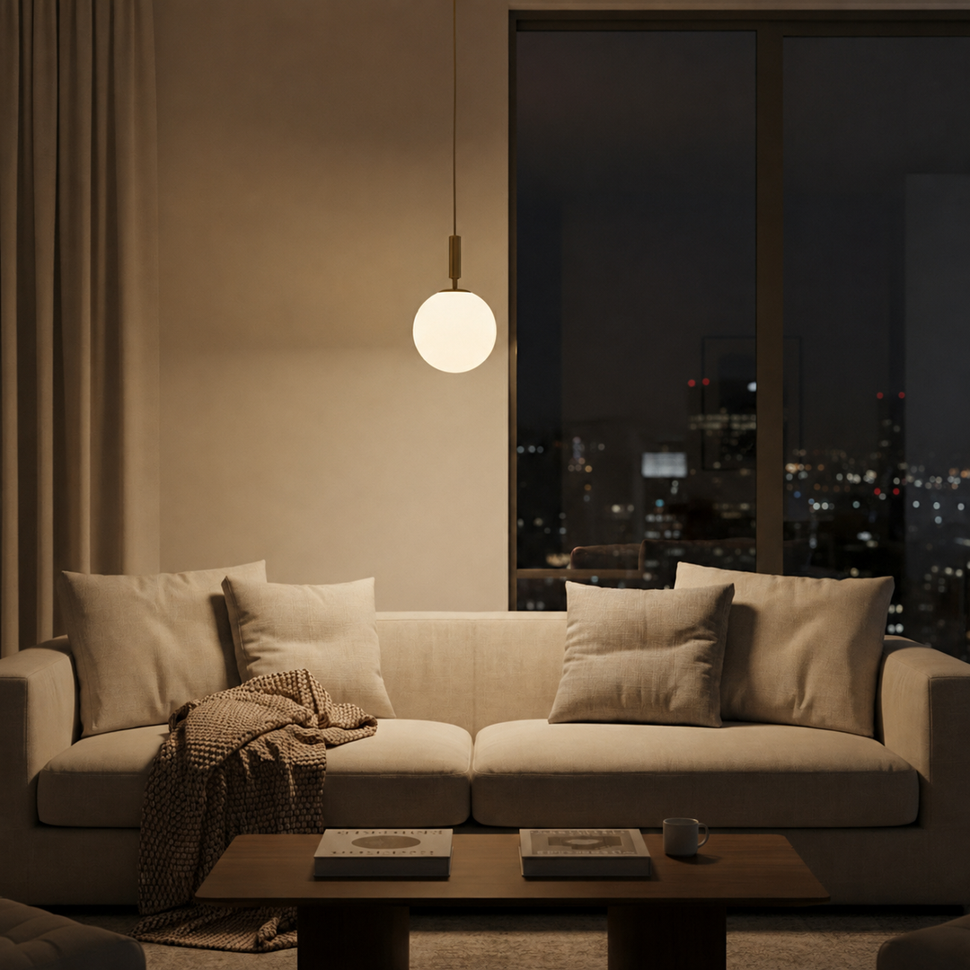 Golden Scandinavian Pendant Lamp