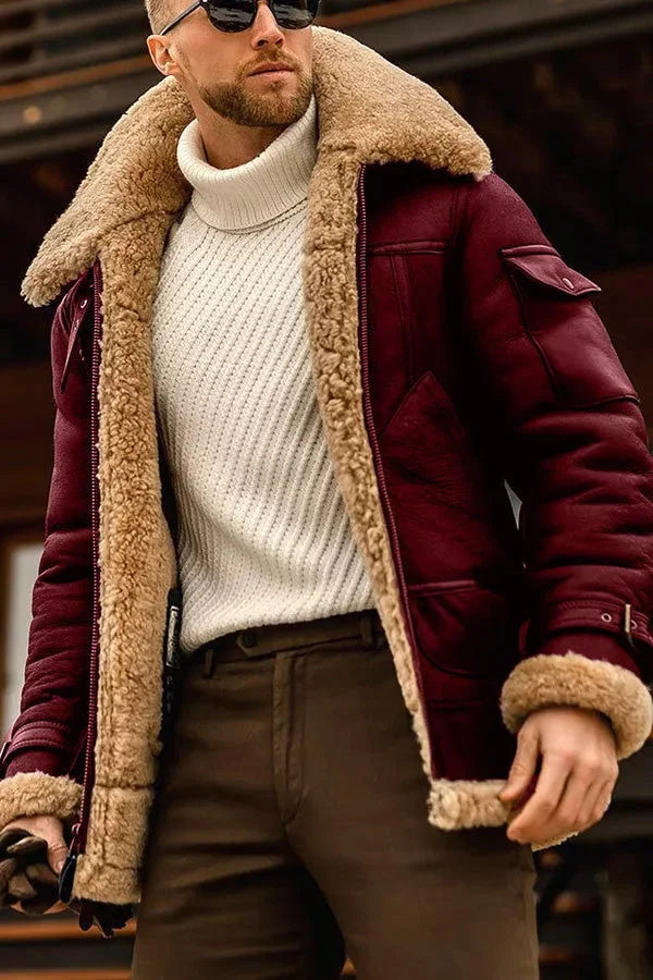 Luxury Leather Coat for Men - Oliver