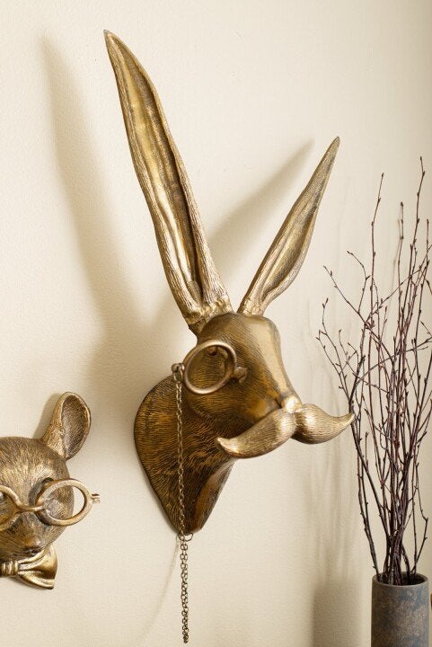 Verspielte Wanddekoration mit Tierkopf - WallCritters