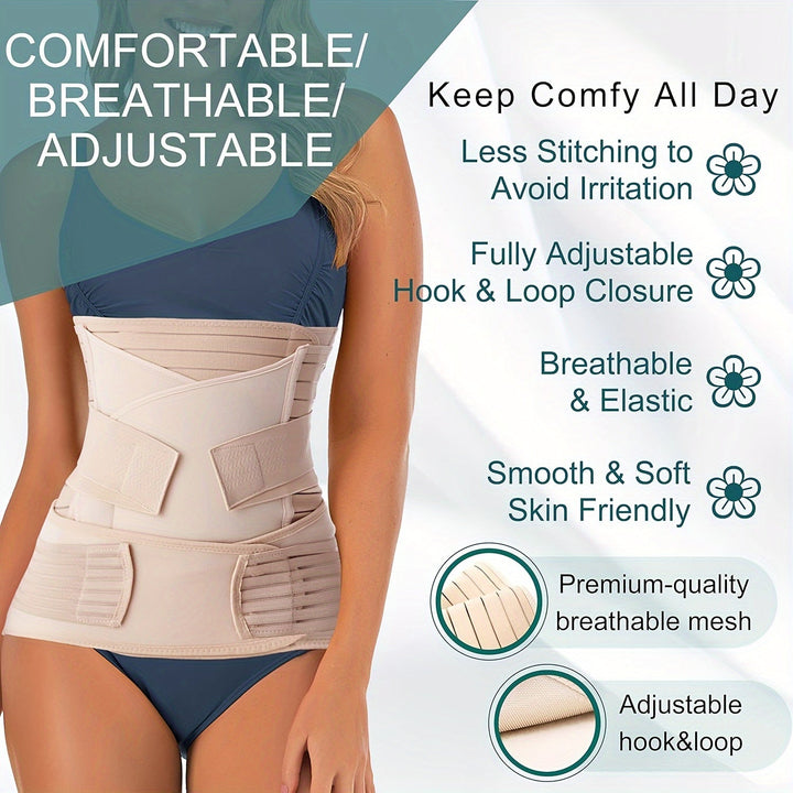 3-in-1 Postpartum Belt – Comfortable, Adjustable Support for Postnatal Recovery